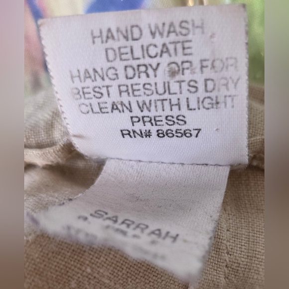 Agolde Wheat Coloured Long Linen Skirt. Summer Weight. Lg. - Picture 12 of 14